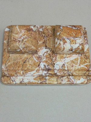 Art Deco marble inkwell French about 100 years old