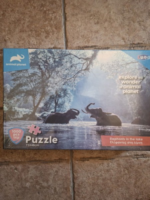 Puzzle Elephants in the Lake, 1000 pieces