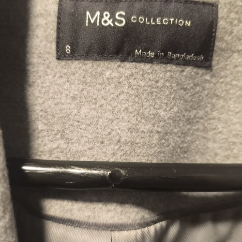 Marks & Spencer gray coat small size like new