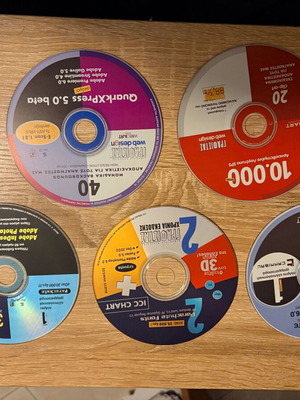 Vintage πακέτο CD-ROM "Γραφίστας & Web Design" μεταχειρισμένο, 5 δίσκοι