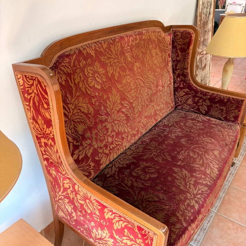 Classic vintage living room set used with sofa and two armchairs