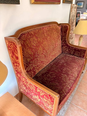 Classic vintage living room set used with sofa and two armchairs