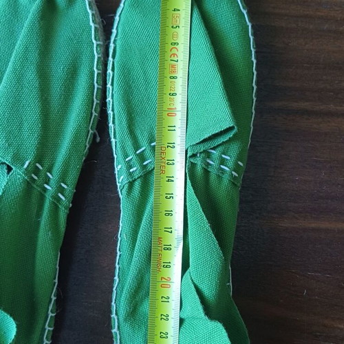 Viguera canvas espadrilles handmade new size 40 green