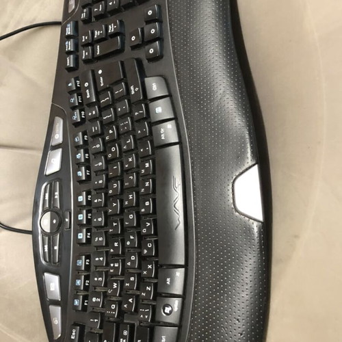 Logitech Wave Ergonomic Wired Keyboard with Greek Layout and Multimedia Keys like new