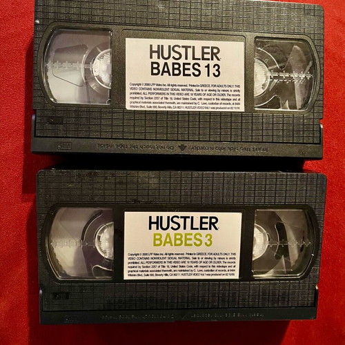 HUSTLER BABES vol.3 and vol.13 VHS used, pack of 2 erotic movies