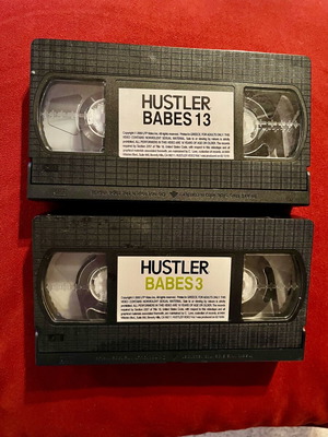 HUSTLER BABES vol.3 and vol.13 VHS used, pack of 2 erotic movies