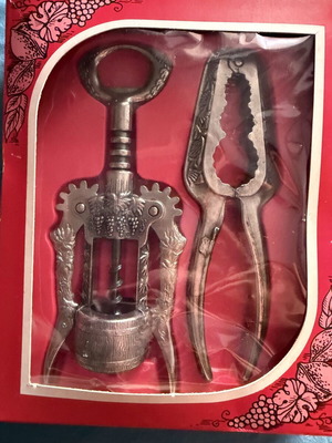 Vintage La Ducale Italian Wine Opener and Nutcracker Set with Original Box