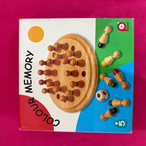 Color Memory game used, educational memory toy