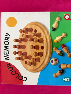 Color Memory game used, educational memory toy