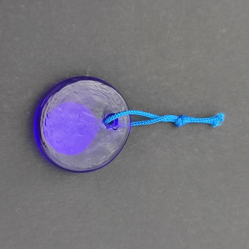Traditional glass amulet like new, blue evil eye protection