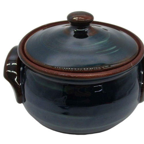 Blue swirl yiouvetsaki 15cm diameter x 9cm new