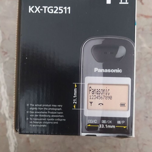 Panasonic KX-TG2511 cordless phone new, black, with original box
