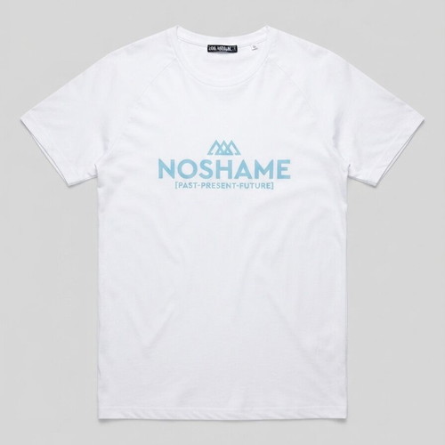 No Shame men's T-shirt size M, like new, white with logo print