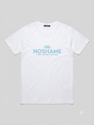 No Shame men's T-shirt size M, like new, white with logo print