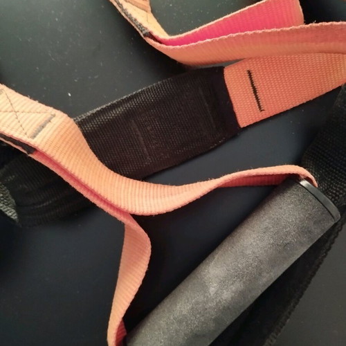 Suspension Training Straps used with door anchor