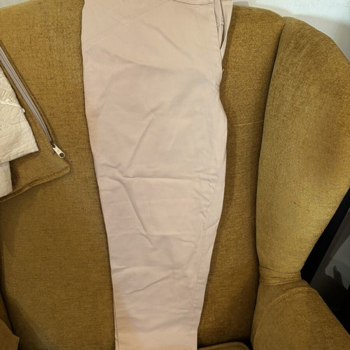 Beige straight-leg pants like new, size XXXL