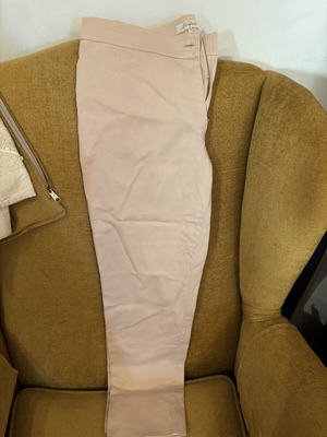 Beige straight-leg pants like new, size XXXL