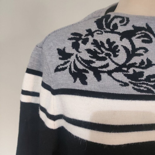 Madeleine women's sweater with jacquard pattern new, sizes S and M
