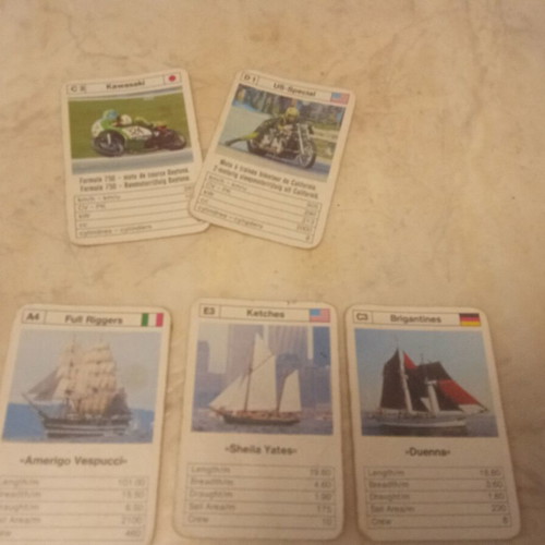 Yperatou Card Game used, ships and engines