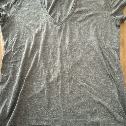 Zara T-shirt small grey V-neck