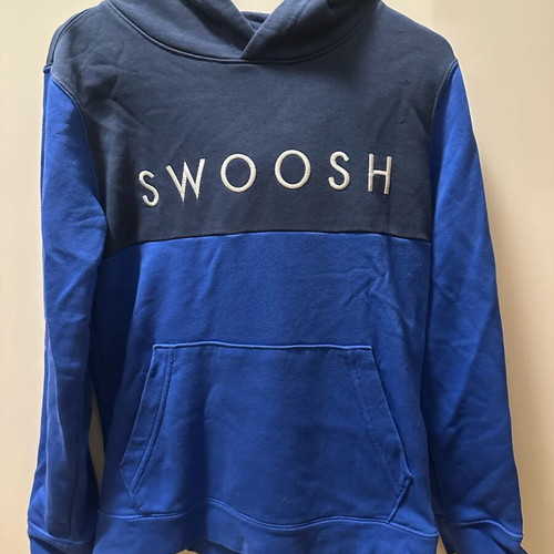 Nike kids hoodie used, medium size, blue