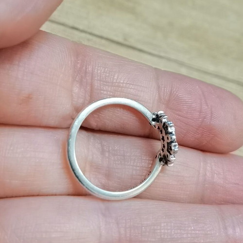 Silver ring 16 mm diameter, 925 hallmark