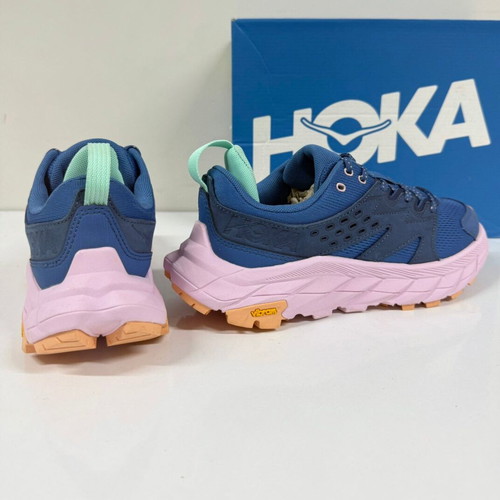 Hoka Anacapa Breeze Low new blue and pink sports shoes