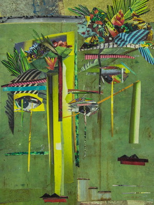 Modern art collage print 21x29 on high-quality paper new