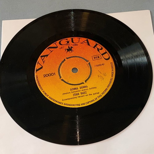 Joan Baez Donna Donna / House of the Rising Sun 45 rpm record used, rock