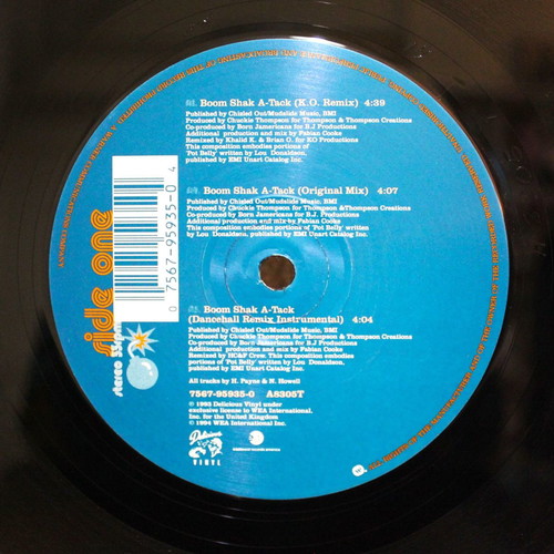 Born Jamericans Boom Shak A-Tack 12" vinyl single used, reggae