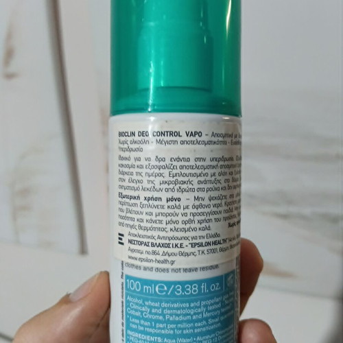 Bioclin DEO Control Alcohol Free Deodorant Unisex 100ml like new