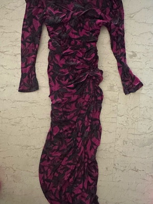 Φόρεμα Diane Von Furstenberg midi floral σαν καινούργιο, μωβ