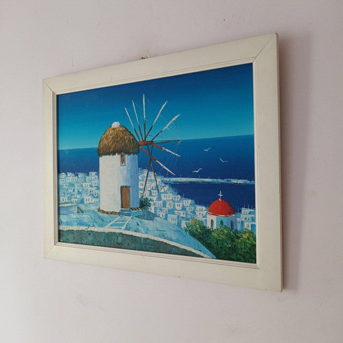 Seascape painting used 48x38 cm framed
