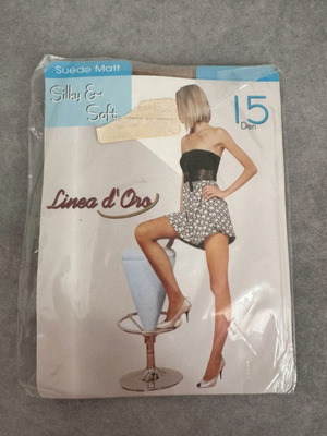 Elastic tights 15 den new with reinforced crotch