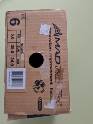 Mad Rock Nomad climbing shoes used, size 38