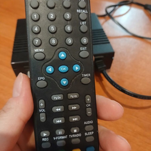 F&U TV decoder with remote control