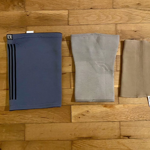 Set of 3 kneepads, known brands, new