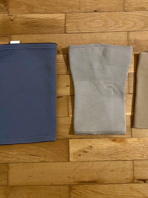 Set of 3 kneepads, known brands, new