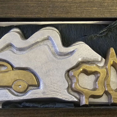 Maria Vasilaki decorative sculpture like new, assembled art object