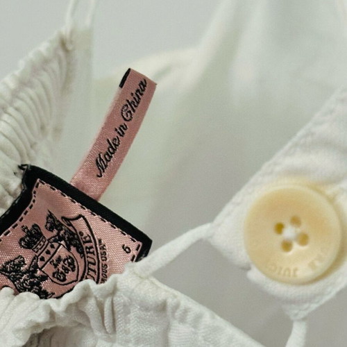Juicy Couture white linen playsuit like new, worn minimally