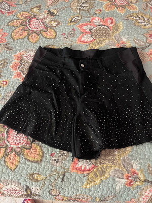 Black denim women's shorts XL-XXL new