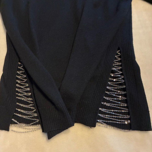 Diesel blue wool sweater like new with chains
