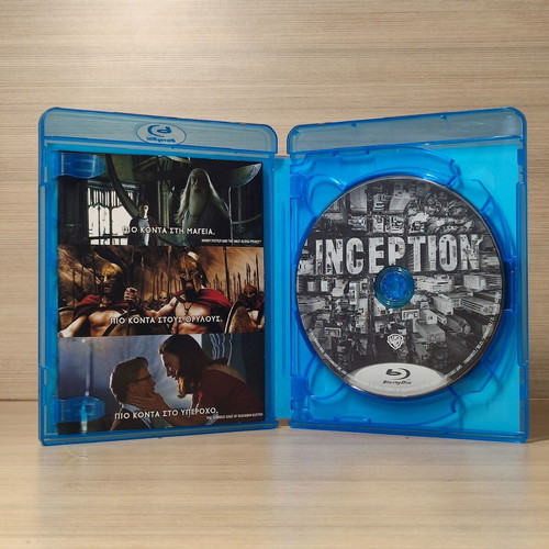 Inception Blu-Ray + DVD like new with Greek subtitles, 3 discs