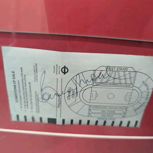 Collectible 1966 World Cup Winner Frame with Authentic Wembley Seat and Autographs, New