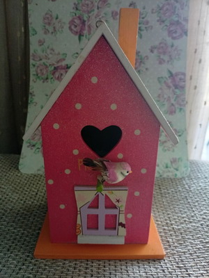 Wooden house like new decorative with small door