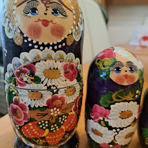 Matryoshka new with golden details