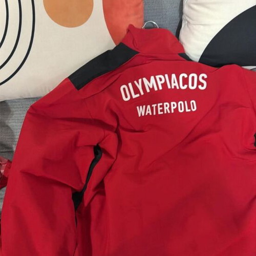 Olympiacos match worn polo jacket