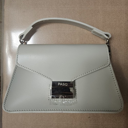 PASQ shoulder bag new, gray and beige