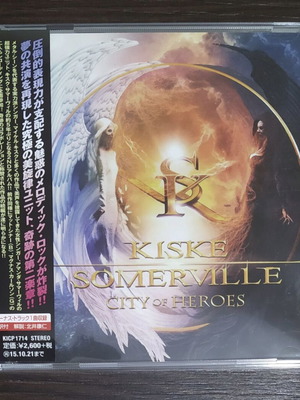 Kiske Somerville City Of Heroes CD Japanese edition like new, metal