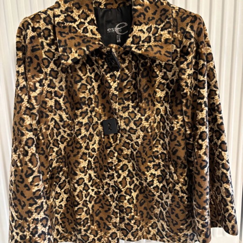 Estel Collection coat like new, beige multicolor, size XL